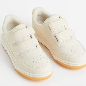 H&M Kids Velcro Natural White Sneakers